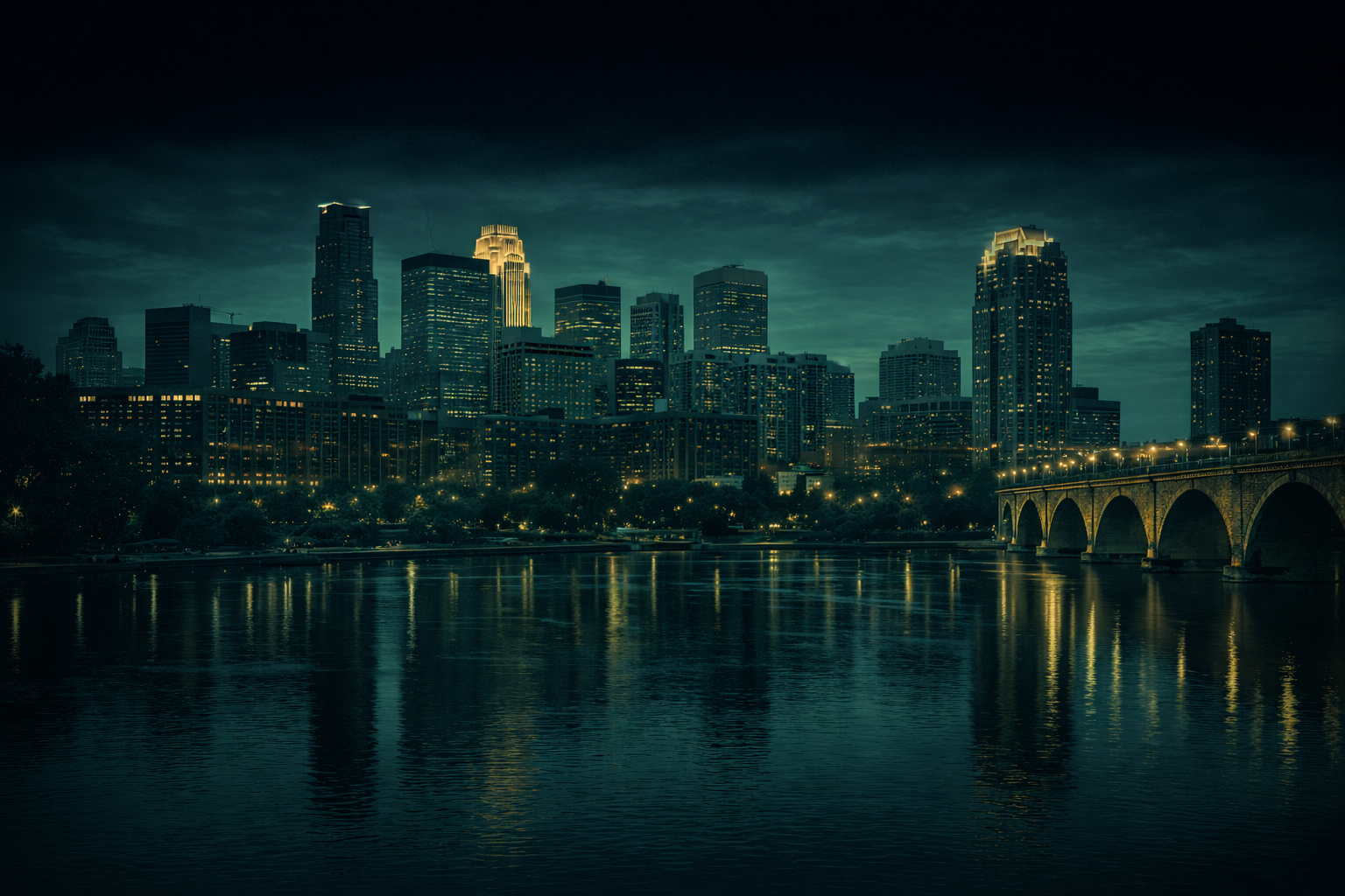 Minneapolis skyline banner